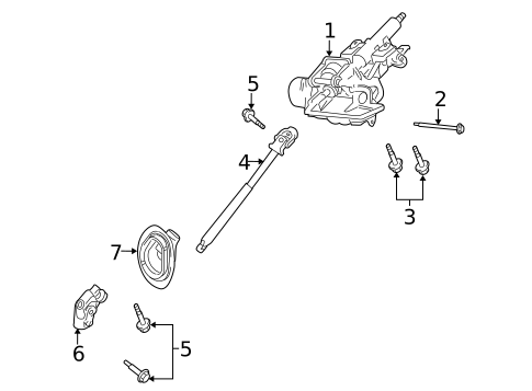 Steering, Gear & Related Components for 2009 Mazda Tribute #0