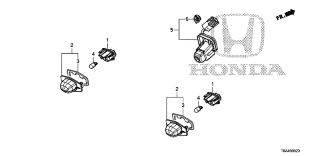 License Light - Rear Camera for 2016 Honda CR-V #0