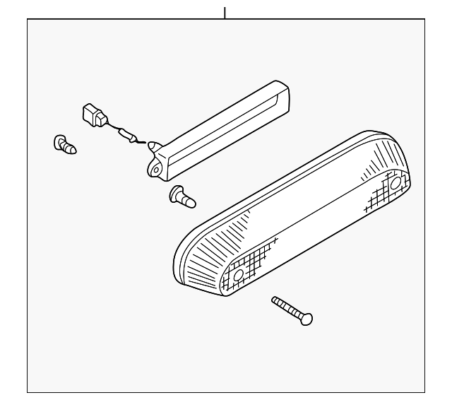 パーパー 2001 Nissan Frontier High Mount Lamp 26590-9Z400 | Parts for