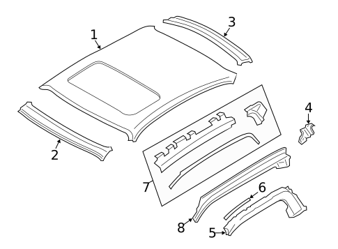 Roof & Components for 2004 Subaru Baja #0