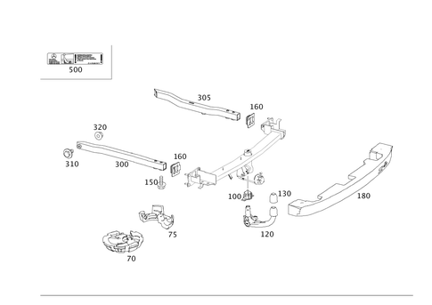 Trailer Coupling for 2008 Mercedes-Benz CLK550 #0