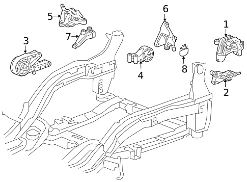 Engine & Trans Mounting for 2014 Chevrolet Cruze #0