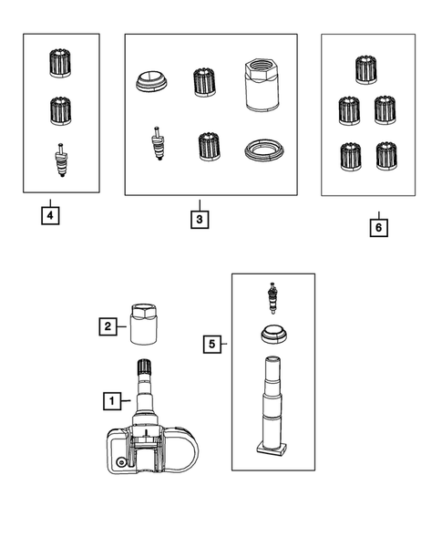 Tire Monitoring System for 2008 Dodge Dakota #0