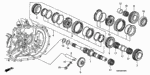 23210PNS020 - Transmission - Manual: MAINSHAFT for Honda Image