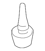 51168224806 - Body: Glove Box Door Bumper for BMW: 323Ci, 323i, 325Ci, 325i, 325xi, 328Ci, 328i, 328i xDrive, 328xi, 330Ci, 330i, 330xi, 335d, 335i, 335i xDrive, 335is, 335xi, M3, X3, X5 Image