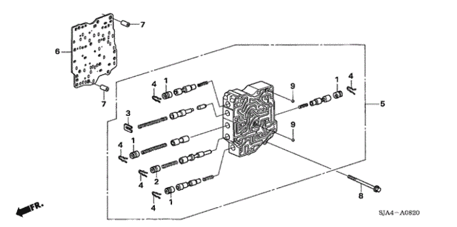 AT Secondary Body for 2007 Honda Accord #0