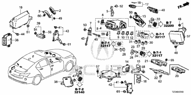 Control Unit (Cabin) (1) for 2020 Acura TLX #0