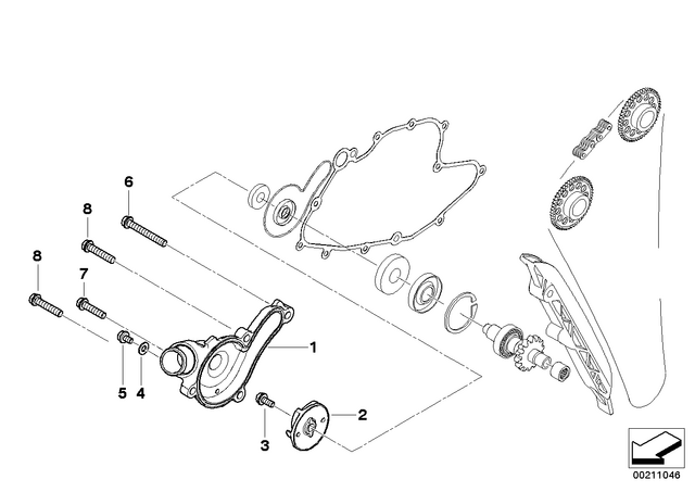 11517707020 - : Pump Cover for BMW-Motorrad Image