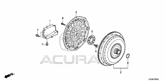 Torque Converter (3.5L) for 2014 Acura MDX #0