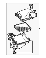 17800F4010 - Engine: Air Cleaner Assembly for Toyota Image