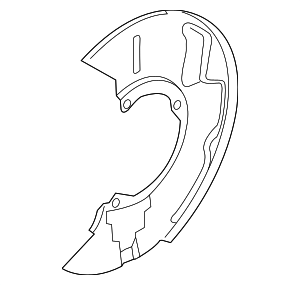 KK3Z2K004B - : Splash Shield for Ford: Transit-150, Transit-250, Transit-350, Transit-350 HD Image