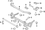 N10696901 - Suspension: Track Bar Mount Bolt for Volkswagen Image