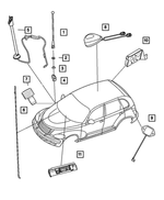 4671894AA - Instrument Panel and Radios and Consoles: Antenna Mast for Mopar Image