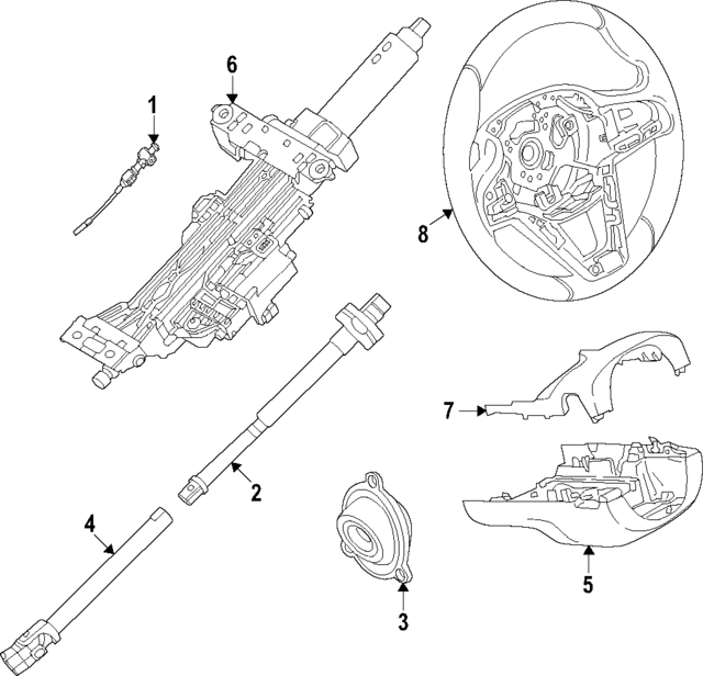 32305A89410 - Steering: Steering Wheel for BMW Image