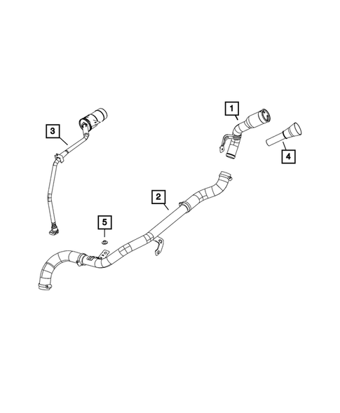 Fuel Tank Filler Tube for 2020 Jeep Wrangler #3