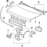 74850SH4003 - Body: Lock for Honda: Civic Image