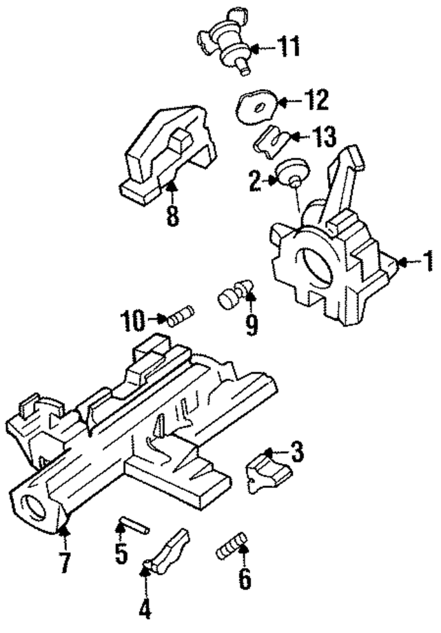 487000B225 - : Ignition Lock Assembly for Nissan Image