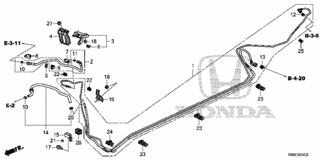 Fuel Pipe (2.4L) (KA/KC) for 2015 Honda Civic #0