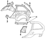 F4BZ5827859A - Body: Inner Panel Assembly for Ford: Aspire Image