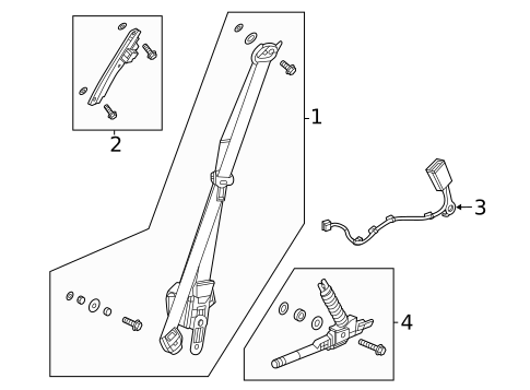 Seat Belt for 2022 Honda Civic #1