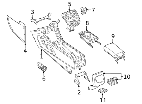 Console for 2016 Chrysler 200 #0