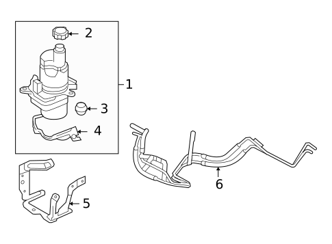 Pump & Hoses for 2009 Volvo C30 #0