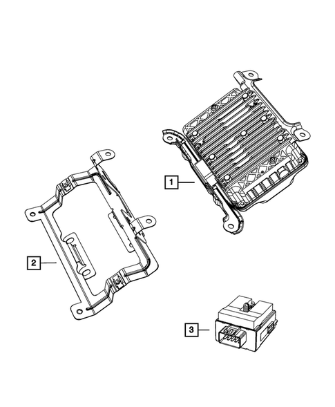 Keys, Modules and Engine Controllers for 2012 Jeep Wrangler #3