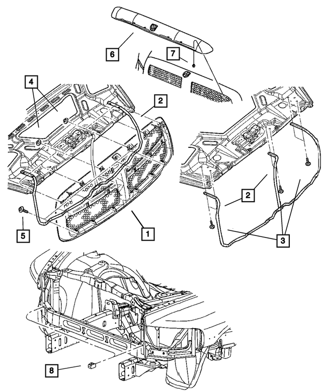 5JY10PR4AF - Cooling: Radiator Grille for Mopar Image image