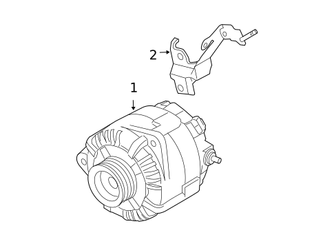 Alternator for 2007 Nissan Maxima #1