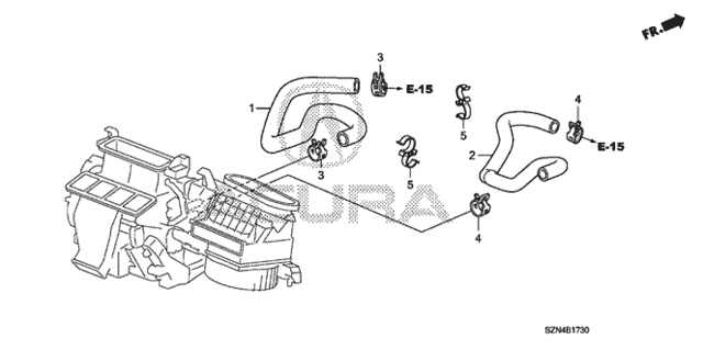 Water Hose for 2011 Acura ZDX #0