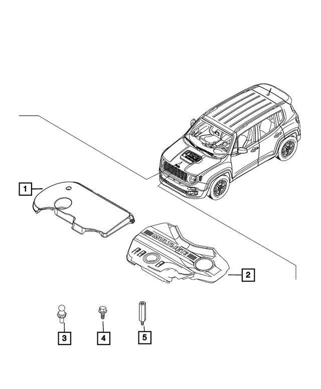 68491180AA - : Engine Cover for Mopar Image