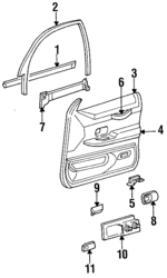 F7AZ5420890AA - Body: Interior Molding for Mercury: Grand Marquis Image