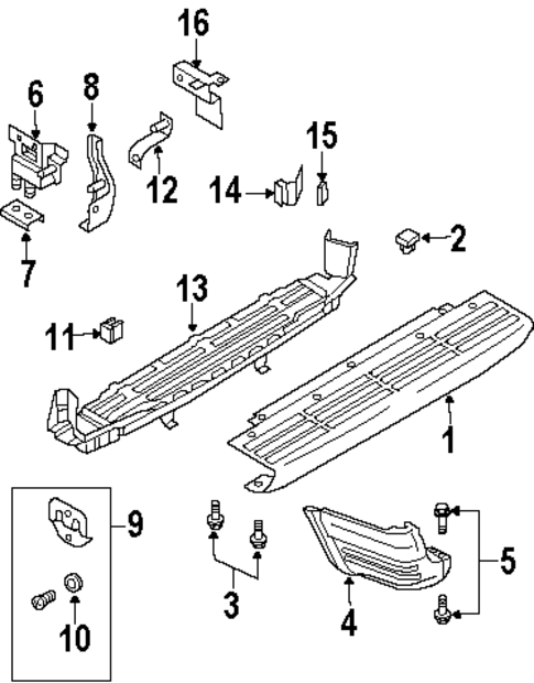 Bumper & Components - Rear for 2002 Isuzu Rodeo #1