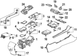 83433T43J31ZA - Body: Console Base for Honda: Civic Image