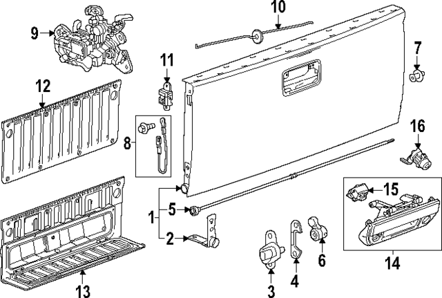 85585183 - : Latch for GM Image