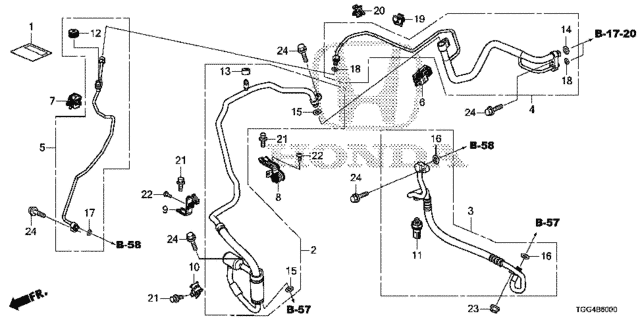 A/C Hoses - Pipes for 2020 Honda Civic #0