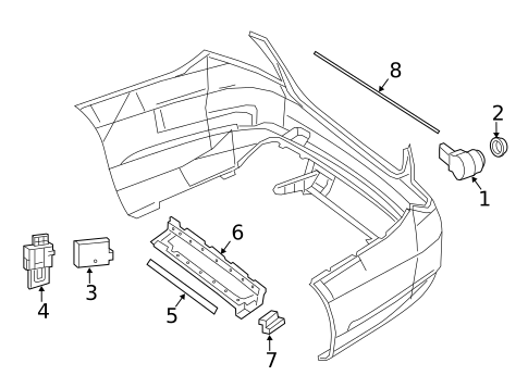 Bumper & Components - Rear for 2014 Mercedes-Benz SL65 AMG #2