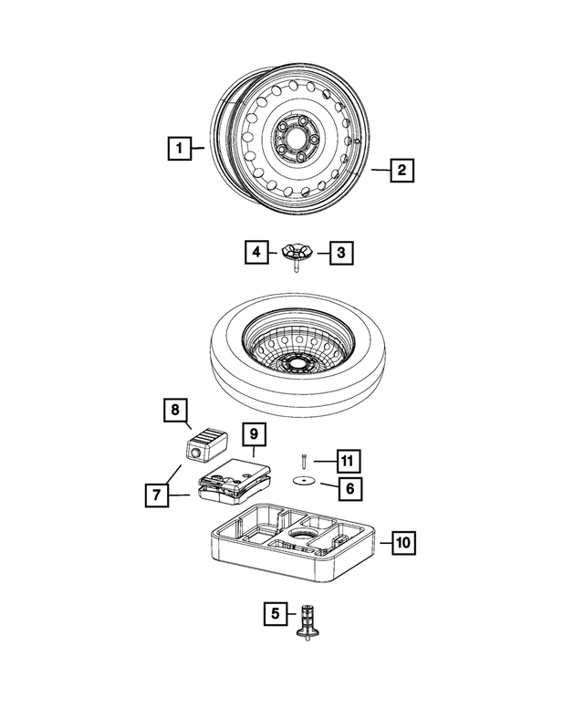 4755293AA - Wheels: With Collar Stud for Mopar Image