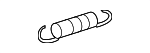 9050620008 - Body: Lock Assembly Spring for Toyota: 4Runner, Celica, MR2 Spyder, Paseo, Tacoma Image