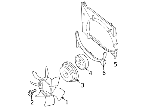 Cooling Fan for 2019 Nissan Frontier #0