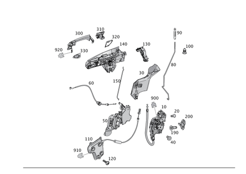 Locking System for 2016 Mercedes-Benz GLE550e #0