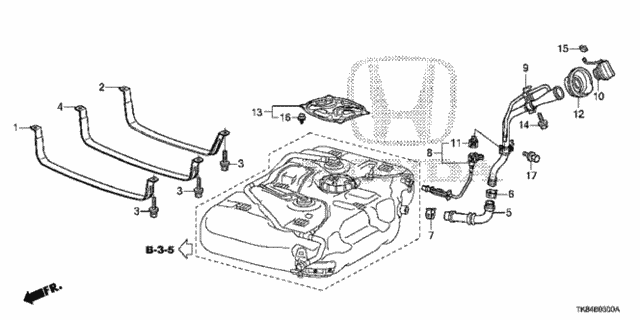 Fuel Filler Pipe (1) for 2011 Honda Odyssey #0