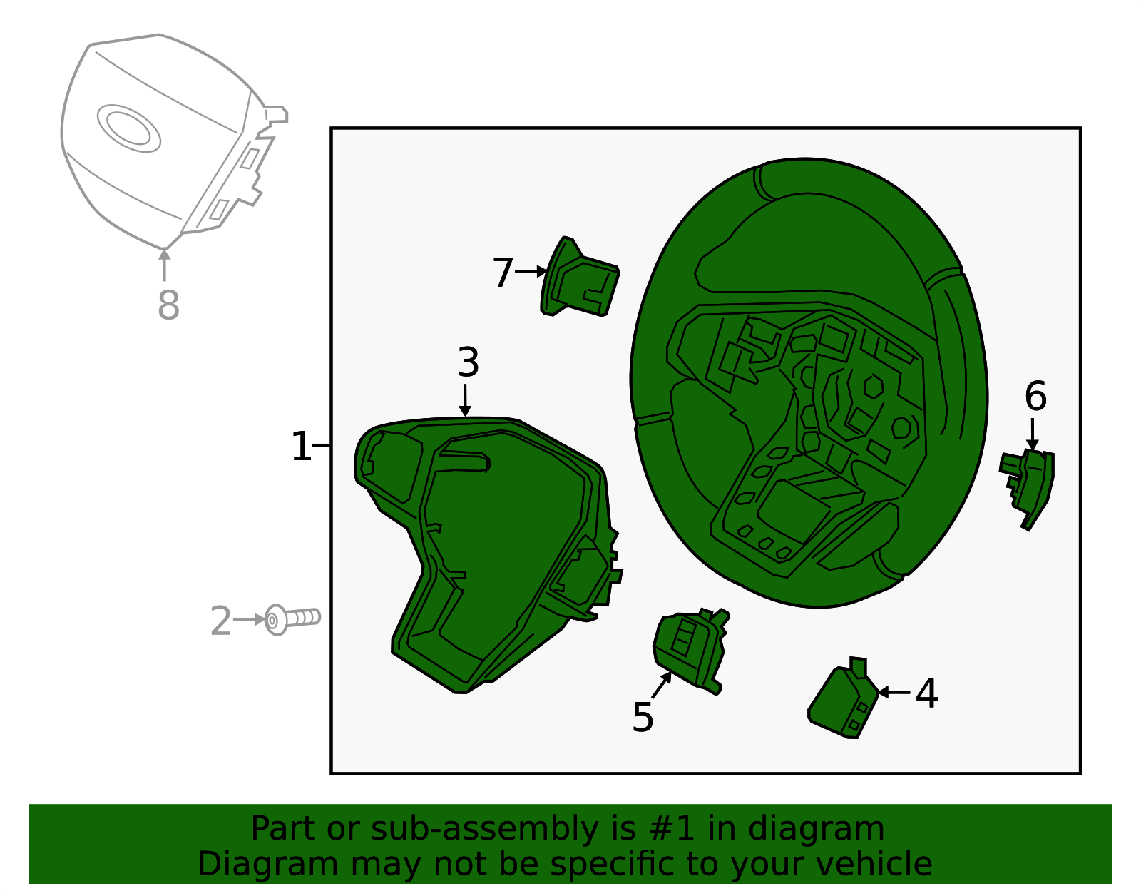 3600sa 2022-2024 Ford Explorer Steering Wheel NB5Z-3600-SA | OEM Parts Online