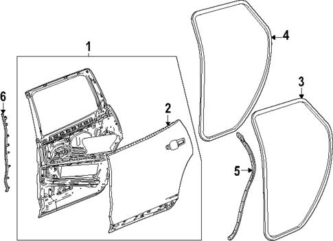 Door & Components for 2025 Buick Enclave #0