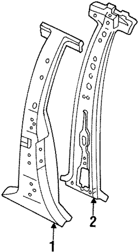 Center Pillar for 1991 Mazda MPV #0