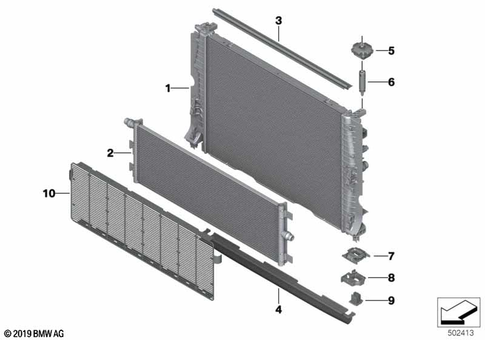 Radiator for 2019 Mini Cooper SE #0