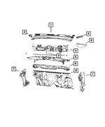 5UT09RXFAC - Body Sheet Metal Except Doors: Cowl Top Screen for Mopar Image