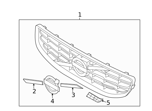 Grille & Components for 2013 Volvo S60 #0