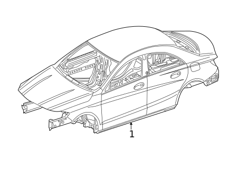 Body Shell for 2022 Mercedes-Benz CLA35 AMG #0