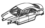 1186000201 - Body: Body Assembly for Mercedes-Benz Image